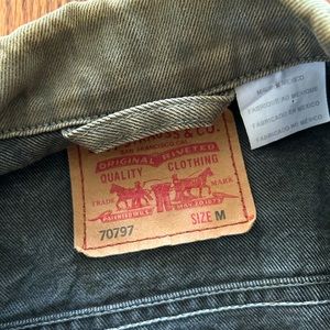 Levi Strauss Washed out Green Jean Jacket Medium